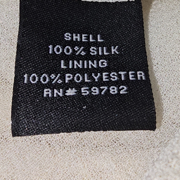 Adrianna Papell Cream Sequin V-Neck Blouse - Picture 5 of 7